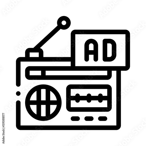 radio line icon