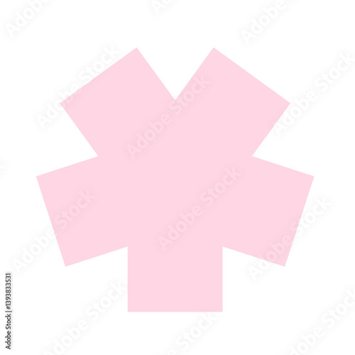 pink and white cross