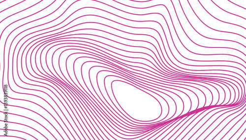 Smooth abstract vortex motion lines in blue green contour