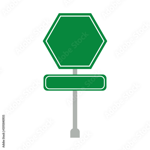 Green Road Sign Board Icon, Simple Icon Vector Design, best used for presentation, application, web and banner	
