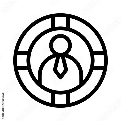 user profile line icon