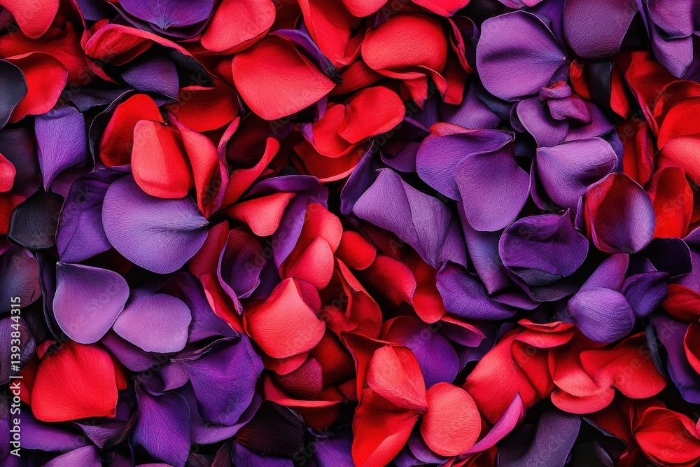 Red Purple Rose Petals Romantic Background Texture Design Love Soft Card Image Style Floral Beauty  