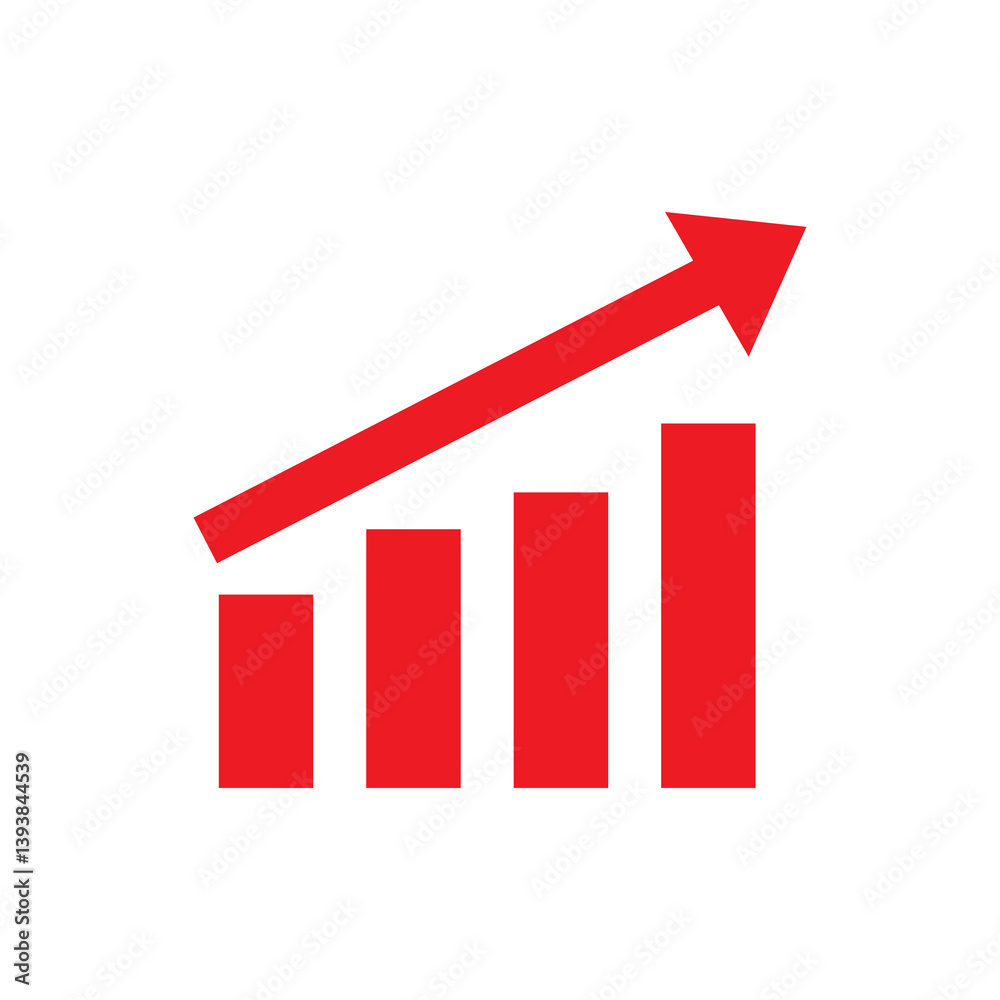 arrow graph sign arrow graph sign