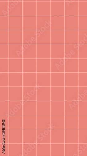 Simple Grid Pattern Animated Background in Salmon Color Loop