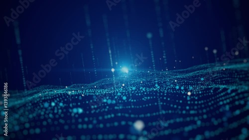 blue digital abstract blue background