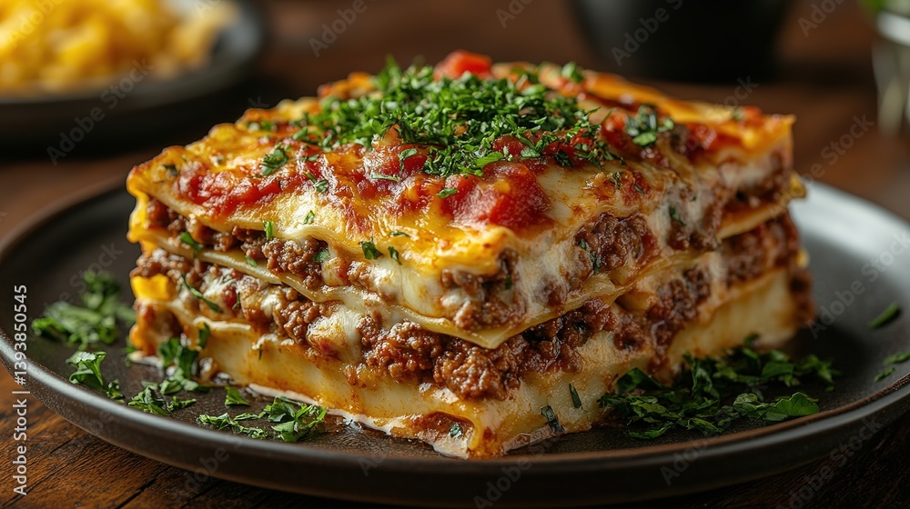 Exquisite Homemade Lasagna: A culinary delight of layers, cheese, and flavor Exquisite Homemade Lasagna: A culinary delight of layers, cheese, and flavor