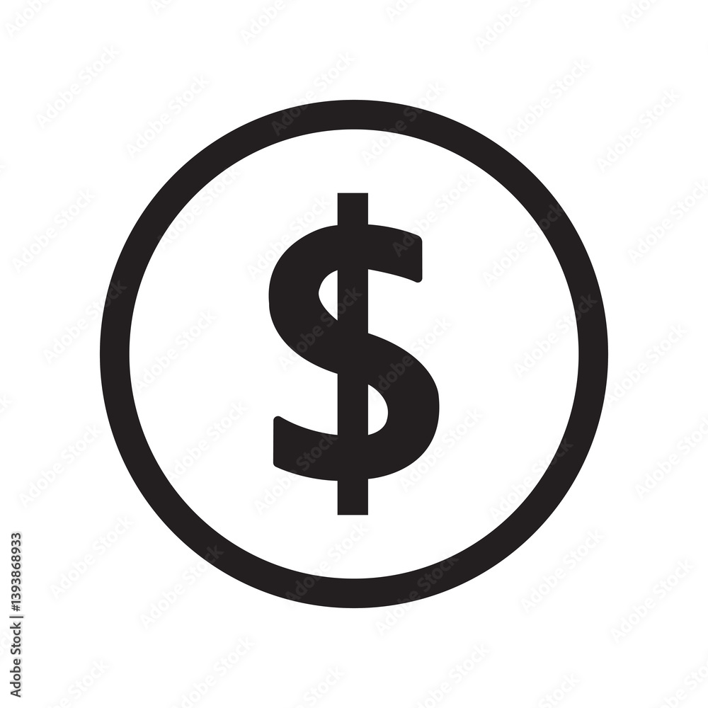 dollar button icon dollar button icon