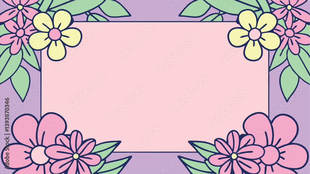 Floral background with free space for text Floral background with free space for text