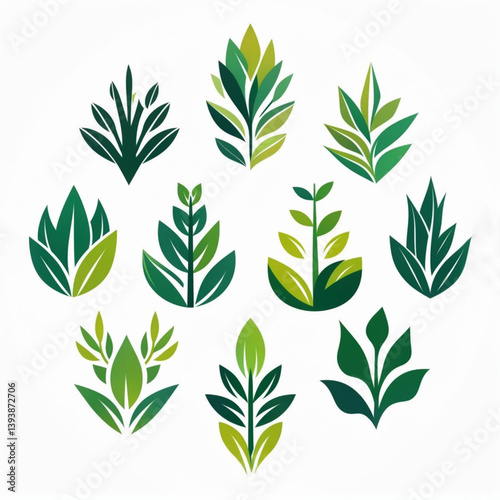 Green Leaf Collection Design
