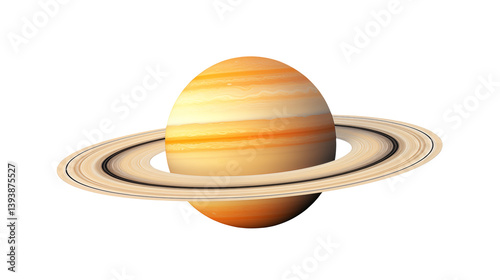 Wallpaper Mural A depiction of the planet saturn with its prominent rings Torontodigital.ca