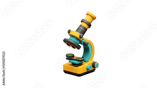A stylized microscope icon perfect for education, science, and research themes.