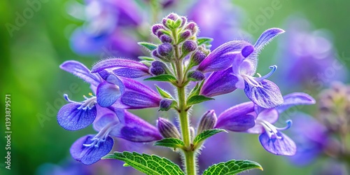 Trichostema Lanceolatum Wildflower Closeup photo