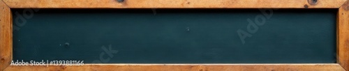 Rustic blank blackboard, wooden frame Ideal for message, notice , worn, texture background, old