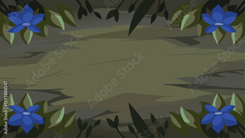 Floral background with free space for text