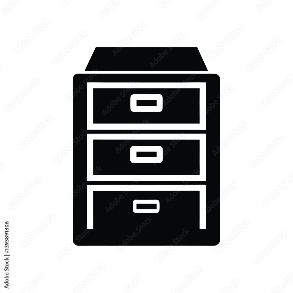 file cabinet silhouette vector illustration, Office storage cabinet file cabinet silhouette vector illustration, Office storage cabinet