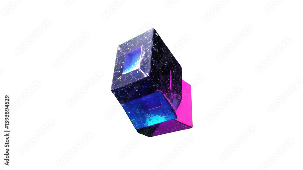 A mystical cube element, symbolizing magic and mystery in abstract designs. A mystical cube element, symbolizing magic and mystery in abstract designs.