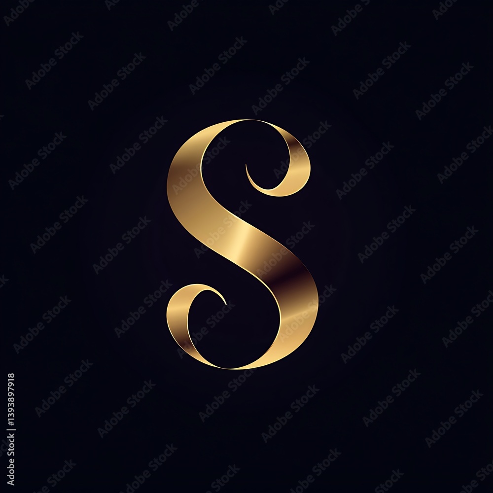Naklejka premium Letter S Logo Design – Modern Minimalist Monogram for Branding and Business Identity