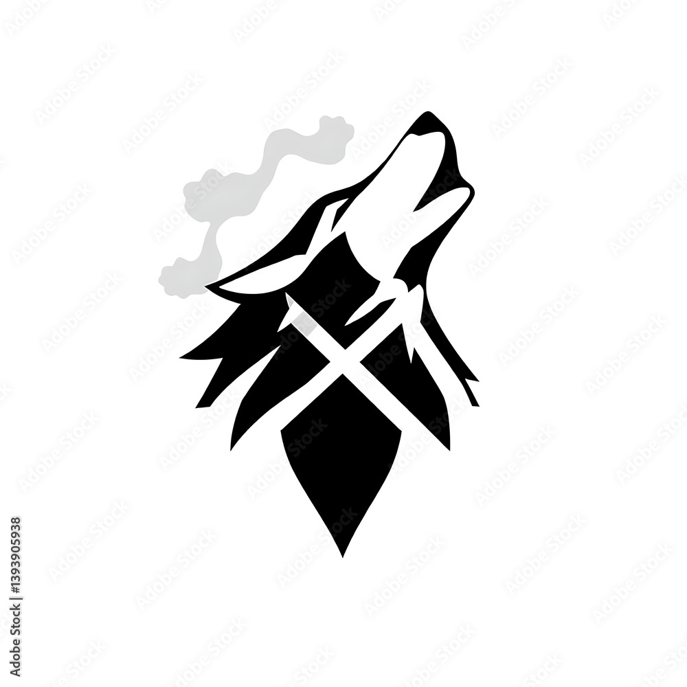 Obraz premium Wolf Silhouette 