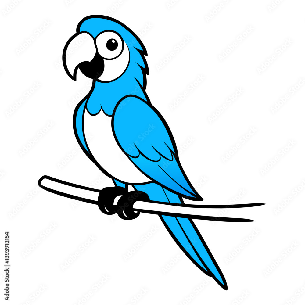 Fototapeta premium blue macaw