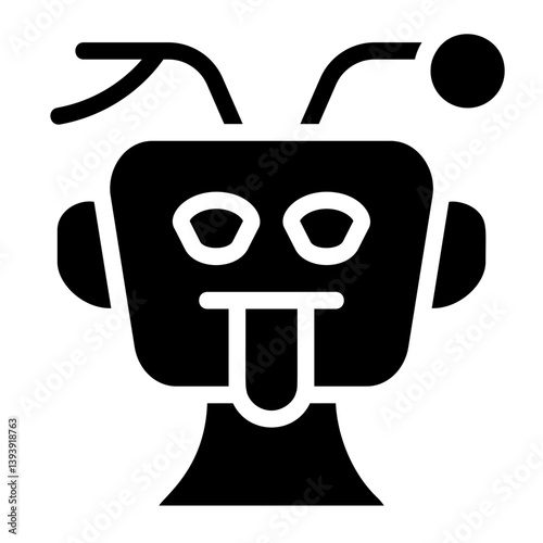 Alien Solid Icon