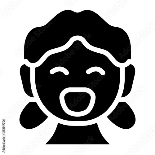 Laughing Solid Icon