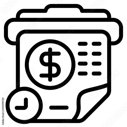 Long Term Investment Line Icon