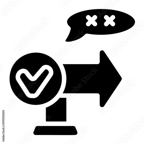 Prank Arrow Solid Icon