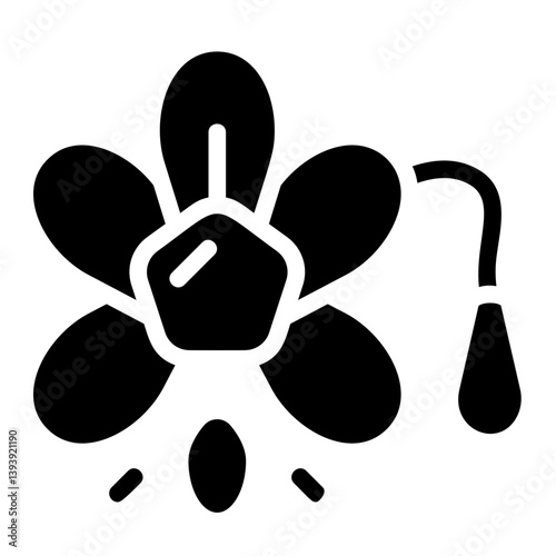 Splash Bloom Solid Icon