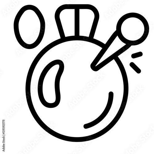 Water Balloon Trick Line Icon