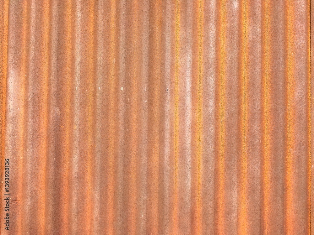Fototapeta premium Rusty Corrugated Metal Texture, Bangkok