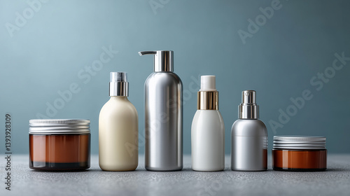 Cosmetic Bottles in Studio:...