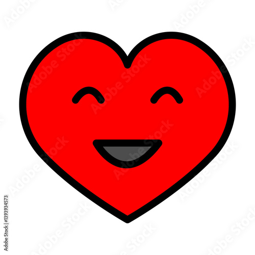 Heart Vector Filled Icon Design