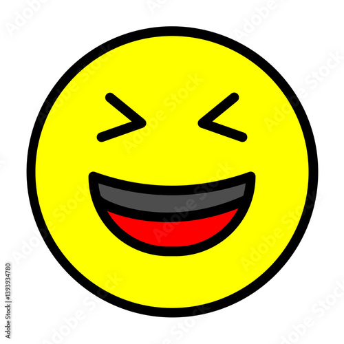 Laughter Vector Filled Icon Design
