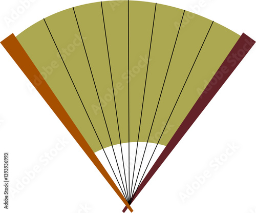 Hand Drawn Folding fan for suffering from heat