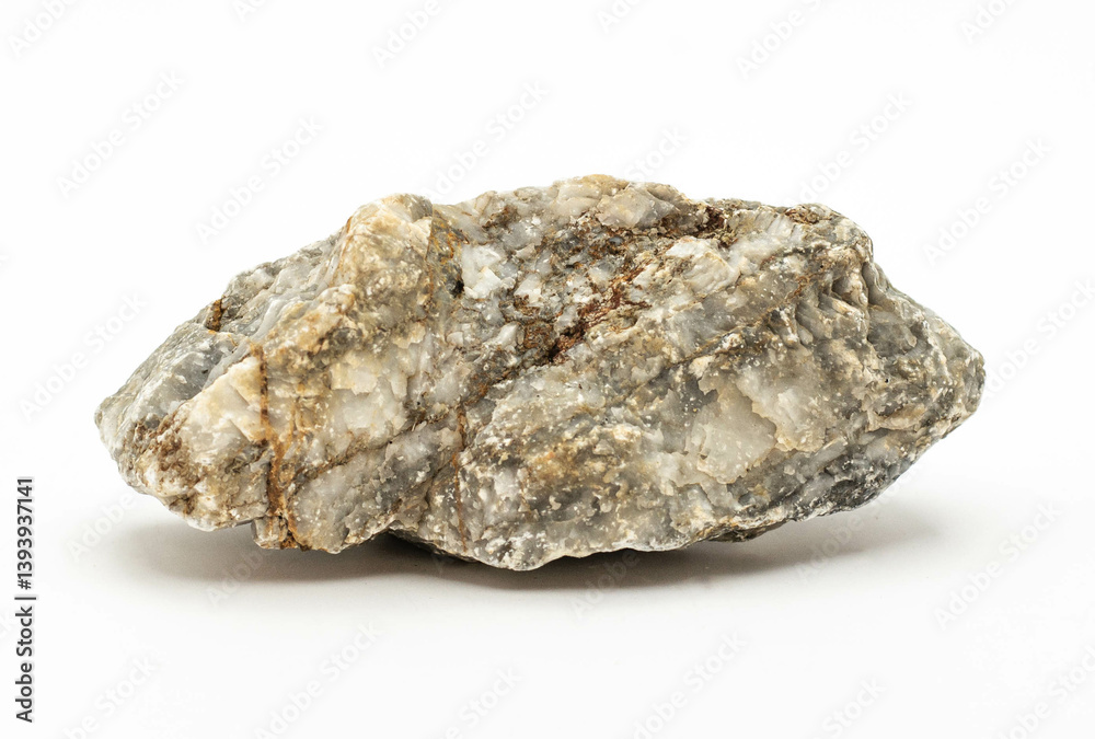 Obraz premium rock stone isolated on white background.