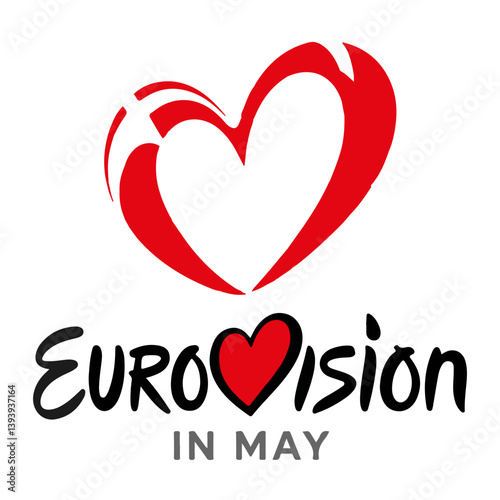 Eurovision Heart Music Note Logo
