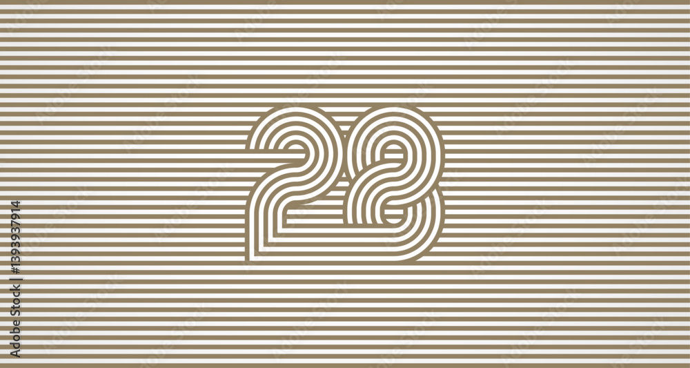 Φωτογραφία Number 28 logo design Inspiration, Number 28 logo multi line style that blends i
