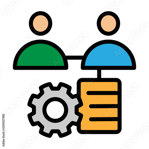 Workforce Planning Vector Filled Icon Design