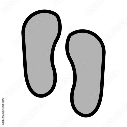 Toes Vector Filled Icon Design