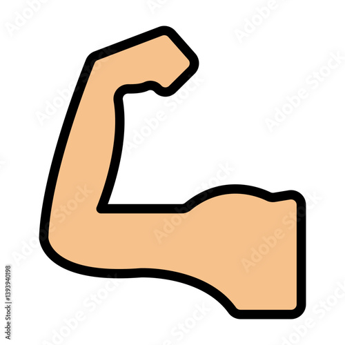 Arms Vector Filled Icon Design
