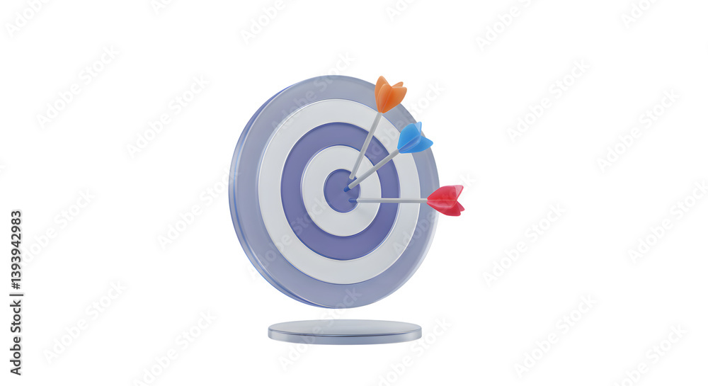 Target with Arrows Hitting the Center Illustrating Accuracy and Achievement Target with Arrows Hitting the Center Illustrating Accuracy and Achievement