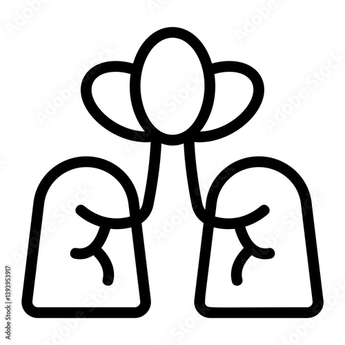 Breath Line Icon