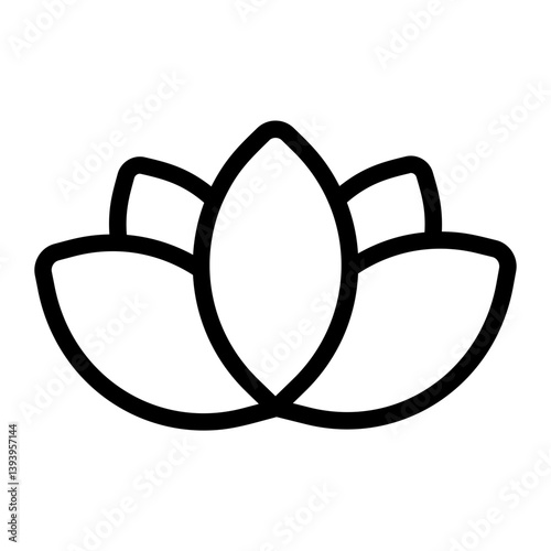 Lotus Line Icon