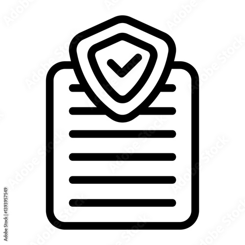 Security Data Line Icon