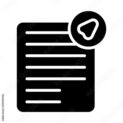 Send Contract Solid Icon