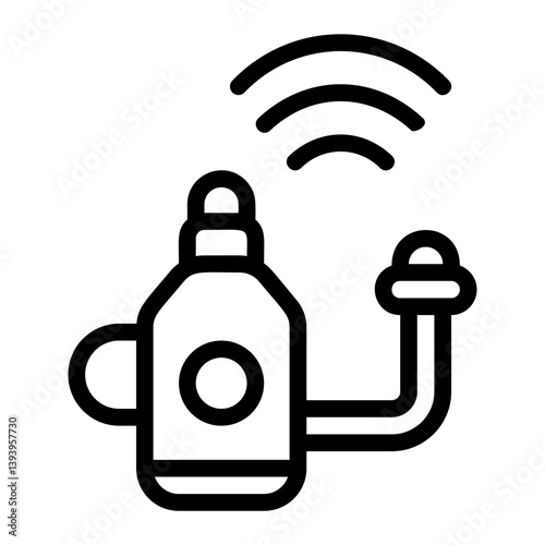Smart Greenhouse Line Icon