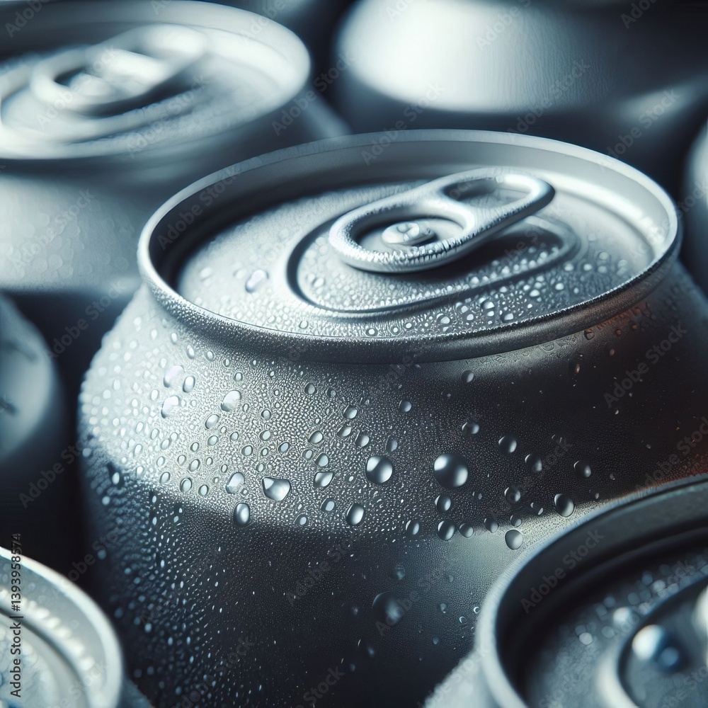 Aluminum Can Surface – Close up of soda can showing brushed me Aluminum Can Surface – Close up of soda can showing brushed me