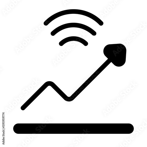 Yield Prediction Solid Icon