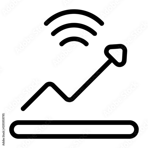 Yield Prediction Line Icon
