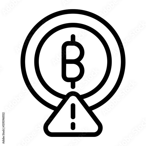 Cryptojacking Line Icon